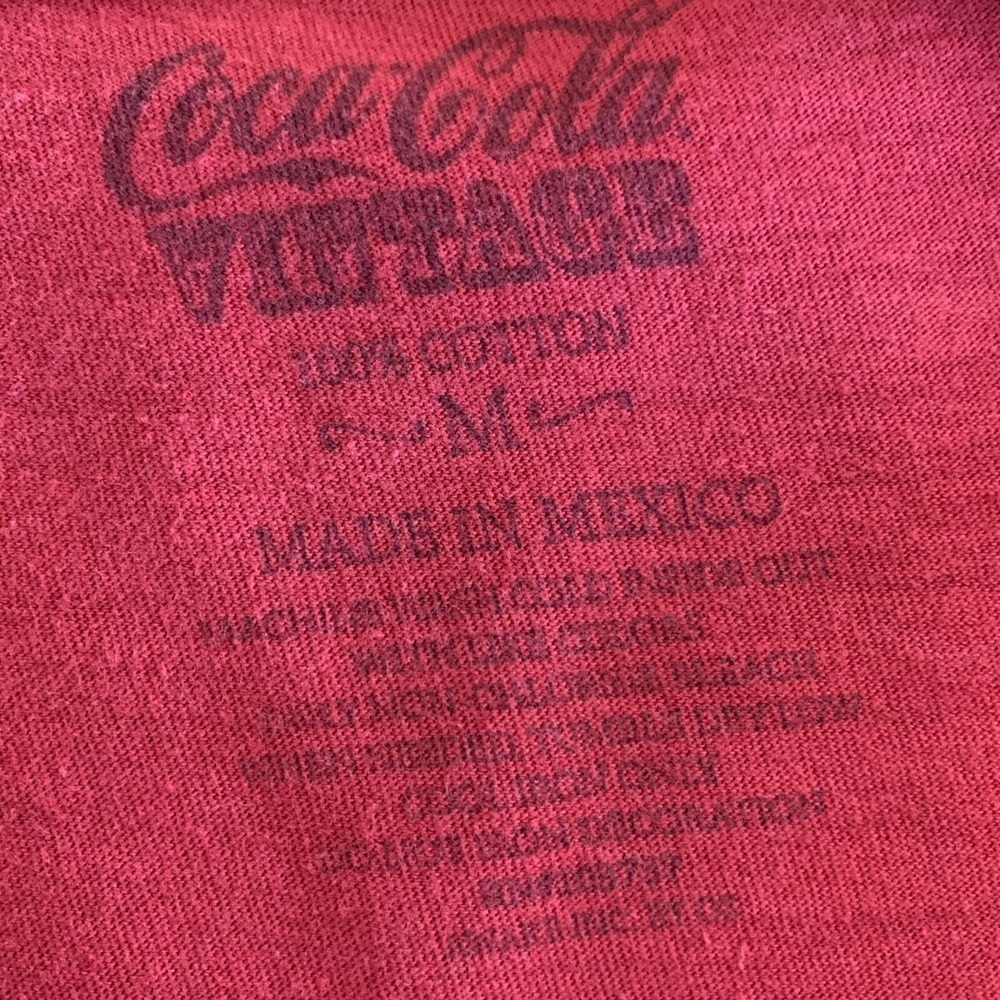 COCA COLA RED SCOOPED NECK SHIRT - Picture 5 of 5